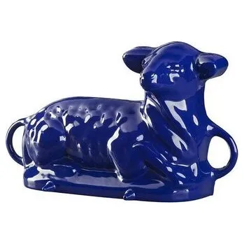 Pánev Litinová smaltovaná pečicí forma GOURMETINA Beránek - noční modrá - Český Smalt