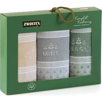 Utěrka Kuchyňská utěrka Zwoltex bavlněná, vícebarevná, 50x70 cm, 3 ks