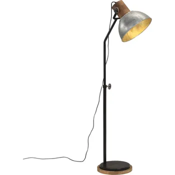 Stojací lampa vidaXL Stojací lampa 25 W vintage stříbrná 30 x 30 x 100–150 cm E27