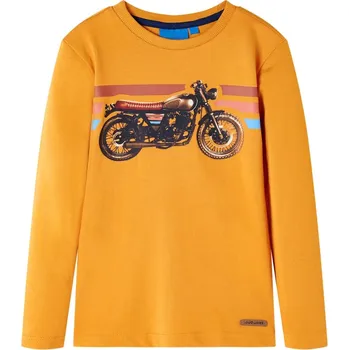 Chlapecké tričko Dětské tričko s dlouhým rukávem okrové 104 - 8721012022119