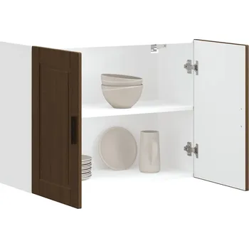 Kuchyňská skříňka Kuchyňská nástěnná skříňka "Porto" hnědý dub kompozitní dřevo - 8721158424204