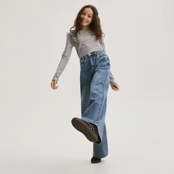 Dětská móda Reserved - GIRLS` JEANS TROUSERS - tmavomodrá - 321HN-59J - 321HN-59J-122