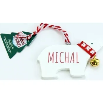 Vánoce Vánoční dekorace lední medvěd MICHAL