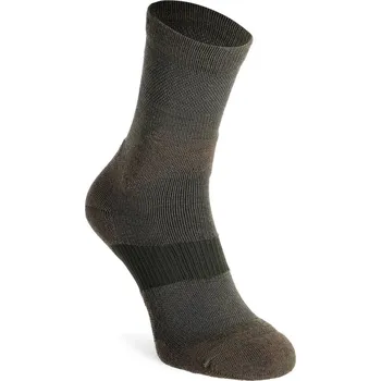 Merino ponožky Salomon X Ultra Crew - martini olive/stone grey