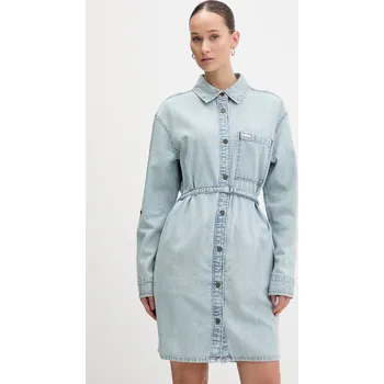 Dámské šaty Džínové šaty Guess Jeans W6RK26.D5M83 modrá 05J, vel. S