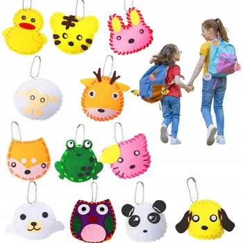 kreativní sada Sada na šití Vicloon, 12 filcových nášivek pro děti od 3 let