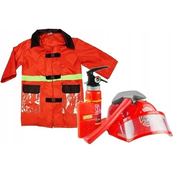 Karnevalový kostým Kostým Hasiči LEAN Toys univerzální velikost