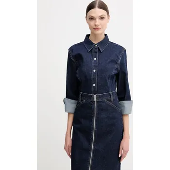 Pánská košile Džínová košile Calvin Klein Jeans LV047E709G námořnická modř 59X, vel. S