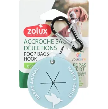 sáček na exkrement Zolux držák sáčků na exkrementy s karab. sv. modrá