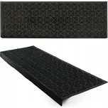 Gumový nášlap na schody 24 x 73 cm černý