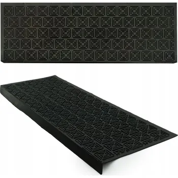 Nášlap na schod Gumový nášlap na schody 24 x 73 cm černý
