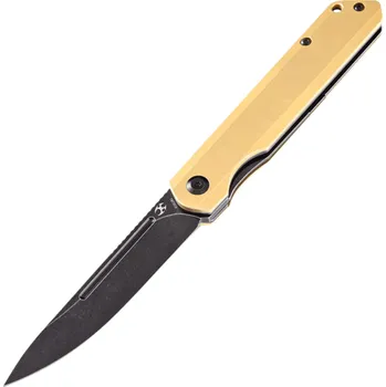 kapesní nůž Kansept Prickle CPM-S35VN Stainless Steel + Brass K1012B1