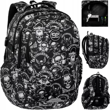 Školní batoh Školní batoh CoolPack 29 l bílý/černý/šedý vícekomorový