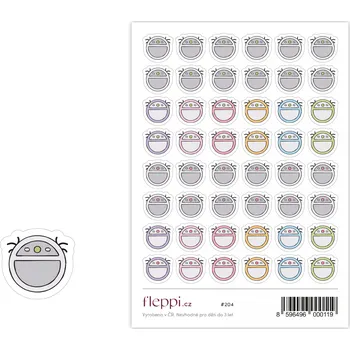 Fleppi Samolepky Robotický vysavač