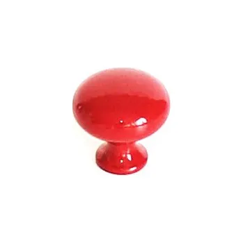 Nábytkové kování Knopka kovová červená pr.30mm (Knopka kovová červená pr.30mm)