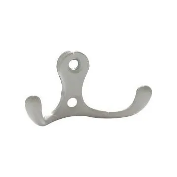 Věšák 770226 - dvojháček kov lak-bílý (770226 - dvojháček kov lak-bílý)