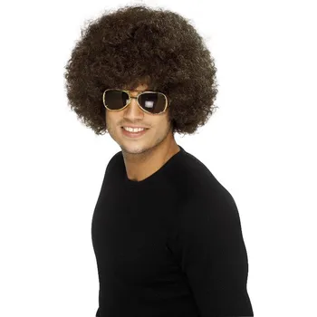 Smiffys.com Paruka afro mega hnědá