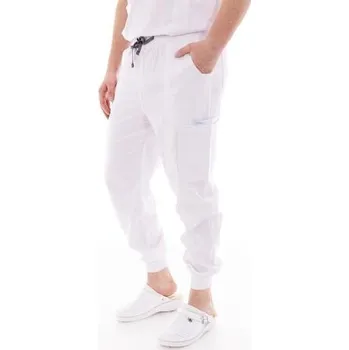 Zdravotnické kalhoty Unidress Premium soft, bílé - Velikost M