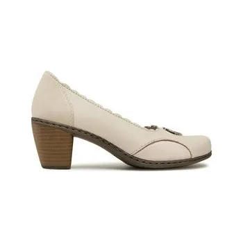 Dámské polobotky Polobotky Rieker 40910-80 Béžová 39