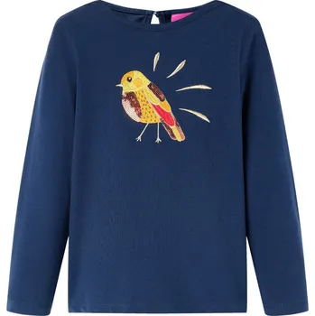 Chlapecké tričko Dětské tričko s dlouhým rukávem námořnicky modré 140 - 8721012032149