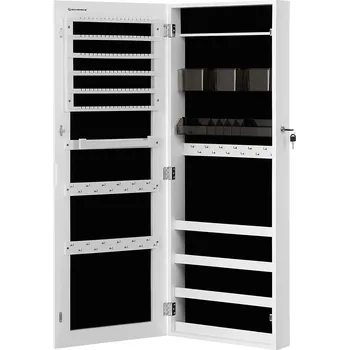 Šperk Skříňka na šperky, 37,5 x 108 x 9,7 cm, bílá