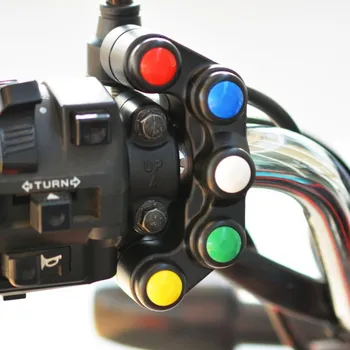 vypínač Vypínač DAKAR 5ti tlačítkový vodotěsný na řidítka na motorku