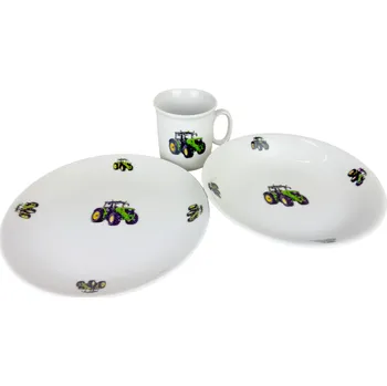 Talíř Thun Dětská jídelní souprava mělký talíř/hluboký talíř/hrníček 3 ks