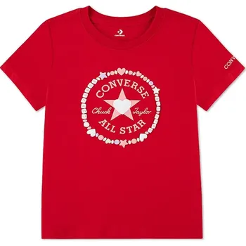 Oblečení a móda Dětské tričko Converse 4CJ522 červená 33X, vel. 140-155