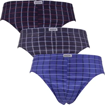 Slipy 3 Pack pánských slipů Andrie PS 3594 grafit, navy, inkoust