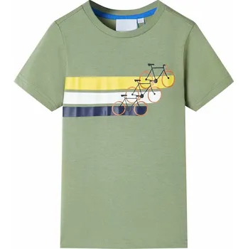 Chlapecké tričko Dětské tričko s krátkým rukávem světle khaki 128 - 8721012017481