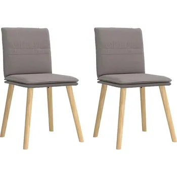 Jídelní židle Jídelní židle 2 ks taupe textil - 8721158634177
