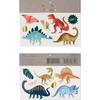 Odstranitelné tetování Meri Meri Dětské dočasné tetování Dinosaur Large – set 2 ks