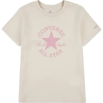 Dívčí tričko Dětské tričko Converse 4CH526 béžová 08X, vel. 140-155