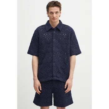 Pánská košile Košile Daily Paper Lace Shield Ss Shirt 2511118 námořnická modř 59X, vel. XXL