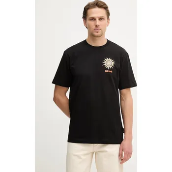 Pánské tričko Bavlněné tričko Just Cavalli 80OAHT20.CJ500 černá 99X, vel. M