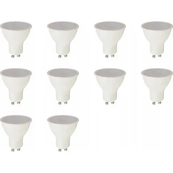 Žárovka LED Žárovka Reflektor Patice GU10 10W 3000K Teplá Bílá Sada 10ks
