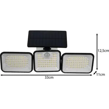 Venkovní osvětlení IZOKSIS 24889 Solární 180 LED osvětlení - vystavený kus