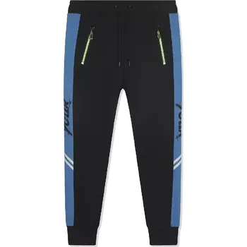 Chlapecké tepláky Kugo MT1613 černé / modrý pruh