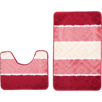 Koupelnová předložka Sada koupelnových předložek MULTI - růžová/ivory Rozměr koberce: 50x80 cm