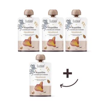Vyrobeno pro ŠUFAN Kapsičky s mandlovým krémem Hruškové 3+1 ZDARMA - 3+1 ZDARMA