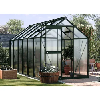 Skleník Cultivo Zahradní skleník z polykarbonátu Slide-In 183 x 361 cm, tmavě zelená