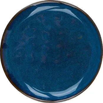 Talíř Dezertní talíř, modrý s leskem, BLUE, 16 cm