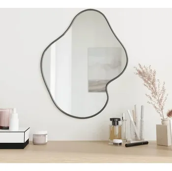 Zrcadlo Nástěnné zrcadlo černé 50 x 40 cm - 8720287166702