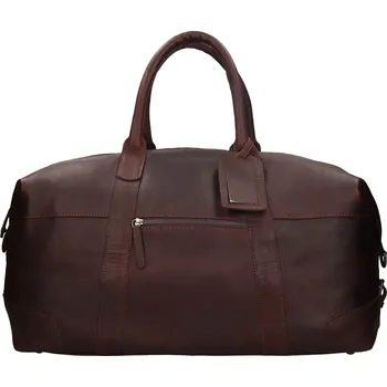 Pánská aktovka Pánská kožená cestovní taška The Chesterfield Brand Portsmout - hnědá