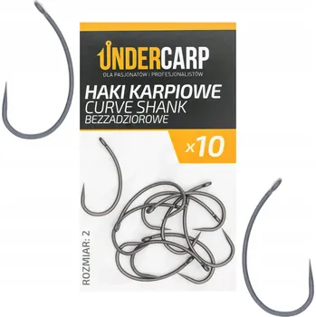 Rybářský háček Háčky na dno Undercarp Curve Shank 10 ks