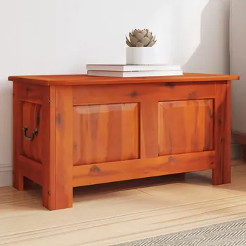 Truhla Úložná truhla s víkem hnědá masivní akáciové dřevo - 8721012225770