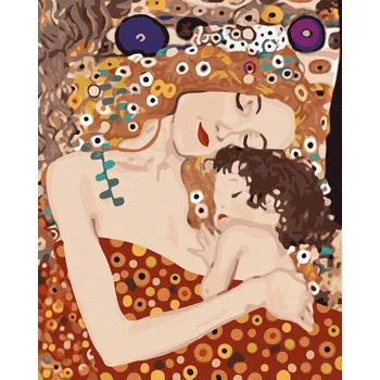 Ideyka Malování podle čísel - Matka a dítě ©Gustav Klimt 40 x 50 cm