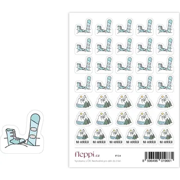 samolepka Fleppi Samolepky Snowboard