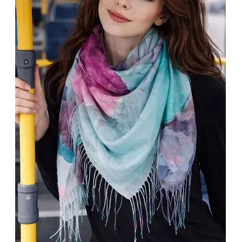 Šátek Agrafka šátek s květinami – polyester