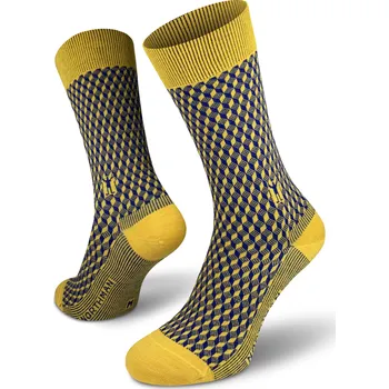 Pánské ponožky Northman Horten Merino ponožky Velikost: 42-44 Žluté Společenské Merino Ponožky